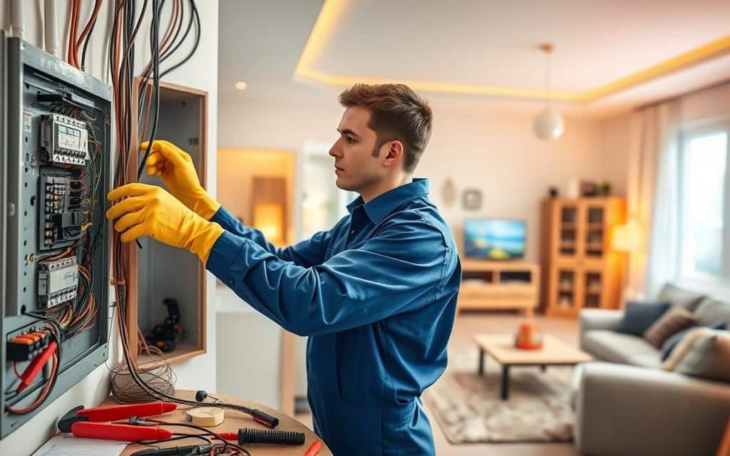 أعمال الكهرباء المنزلية