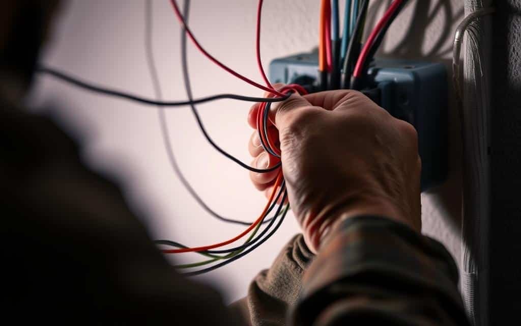 تمديد الأسلاك الكهربائية