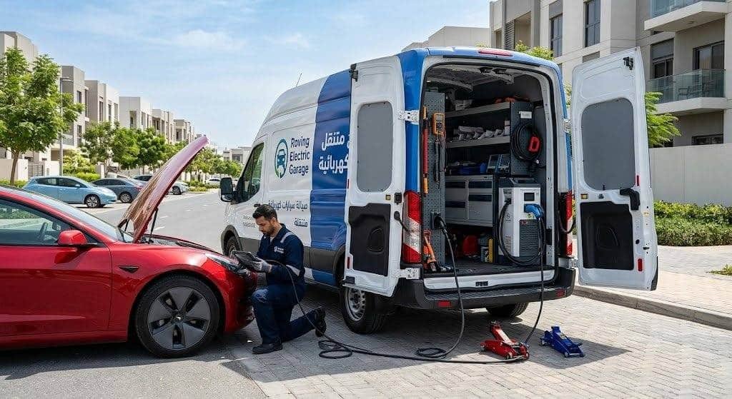 cars roving كهربائي كراج متنقل