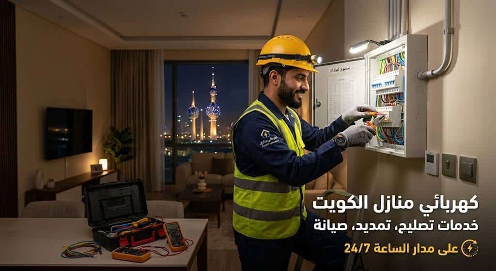 خدمات كهربائي منازل الكويت – تصليح، تمديد، صيانة على مدار الساعة